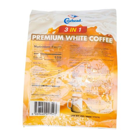Cowhead 3 in 1 Premium White Coffee 12 Sachets 432g