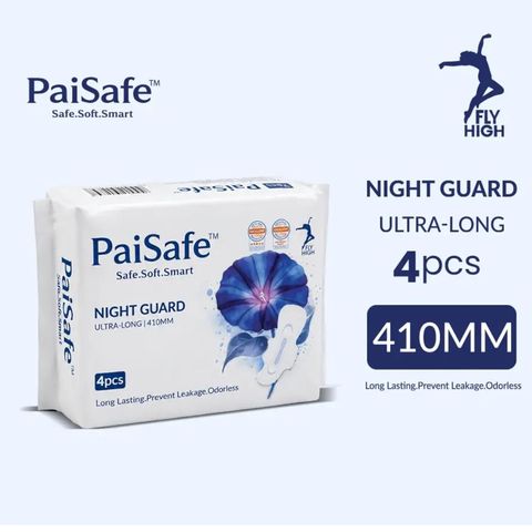 Paisafe Night Guard Sanitary Pad 410mm 4 Pieces