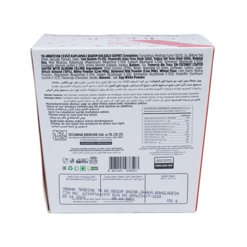 Vogs Chocolate Mugello Wafer Balls Almond & Coconut Box 150g