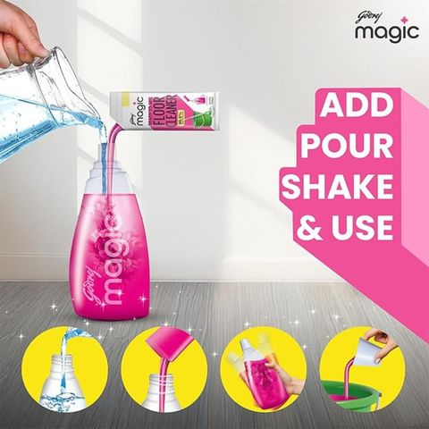 Godrej Magic Ready To Mix Surface & Floor Cleaner Lavender Fragrance 1L