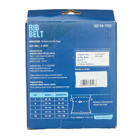 Romsons Rib Belt GS 1922 L 1 Piece