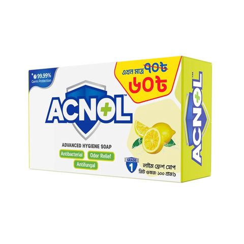 Acnol Hygiene Soap Lime Fresh 100g