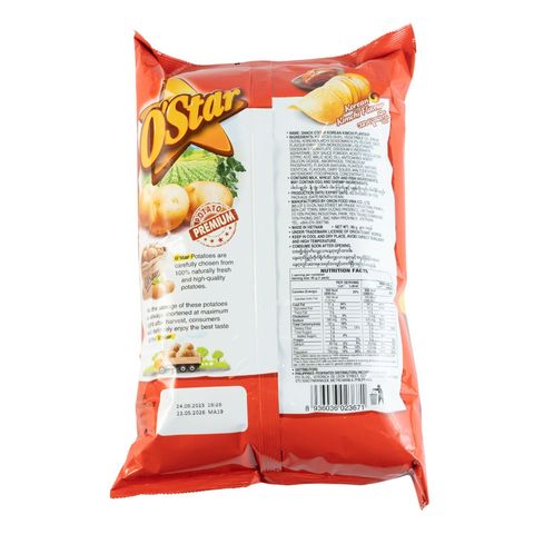 Orion O Star Potato Chips Korean Kimchi Flavour Chips 90g