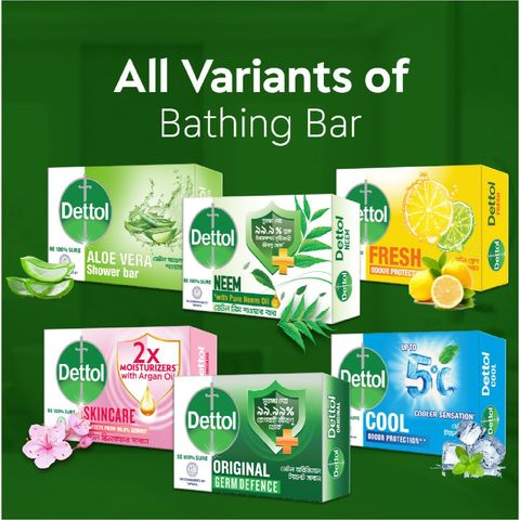 Dettol Bathing Bar Soap 3 x 75g