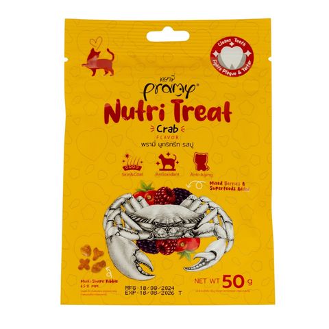 Pramy Nutri Treat Dry Cat Treat Crab 50g