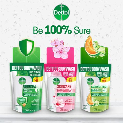 Dettol Bodywash Skincare Super Saver Value Pack 170ml