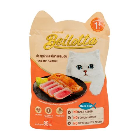 Bellotta Adult Pouch Tuna & Salmon 85g 
