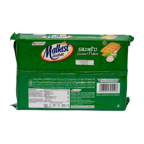 Mayora Malkist Coconut Flakes Crackers 336g