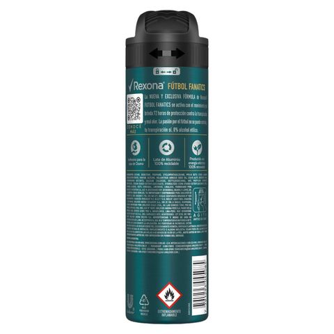 Rexona M Deo Aer AP Futbol Fanatics 89g