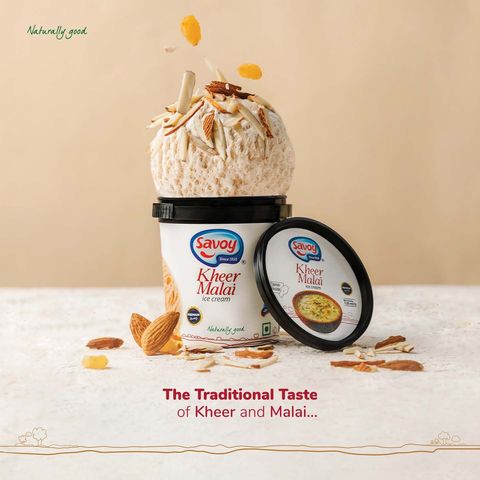 Savoy Kheer Malai Ice Cream Cup 120ml