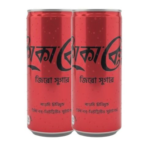 Coca-Cola Zero Can Chilled Combo 250ml x 2 Pieces