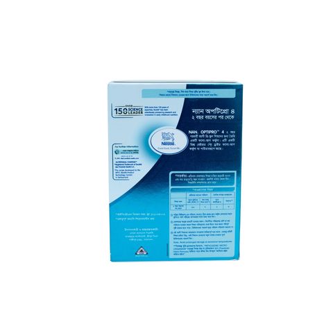 Nestle NAN OPTIPRO 4 Follow up Formula Milk Powder For Pre School Kids (after 2 years onwards) 350g