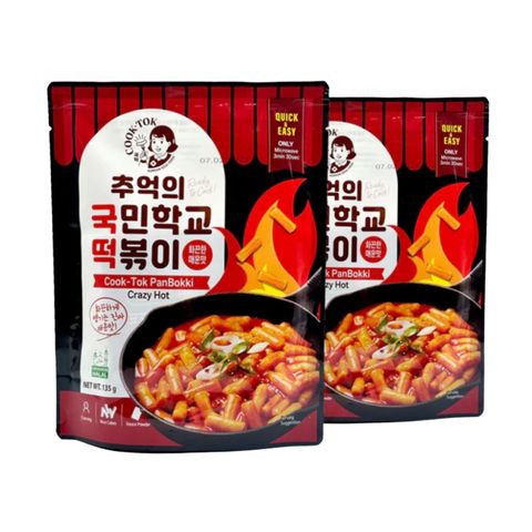 (Buy 1 Get 1 Free) Cook Tok Panbokki Crezy Hot 135g