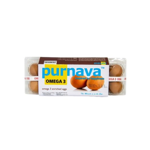 Purnava Omega 3 enriched Egg(12pcs pack)