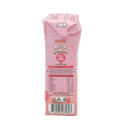 Marks Active School Strawberry And Ice Cream Milk Shake 200ml
