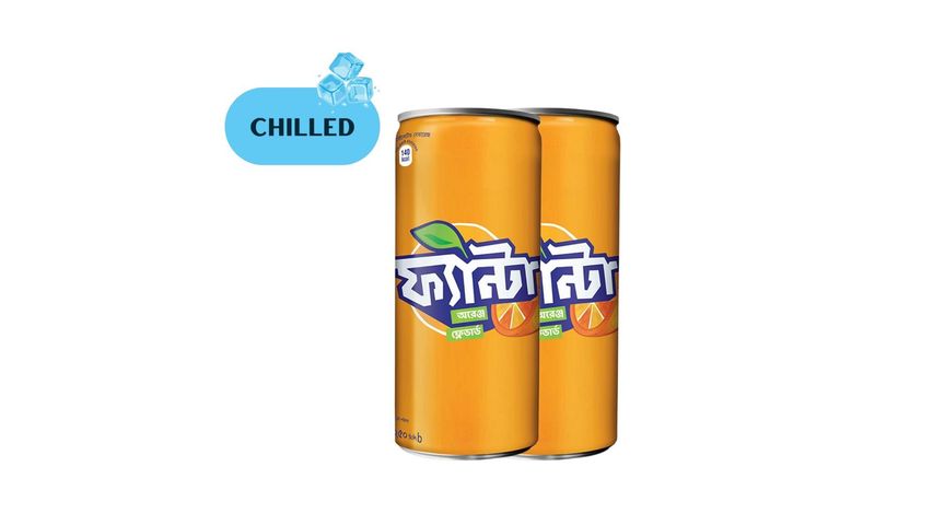 Fanta Can Chilled Combo 250ml x 2 Pieces