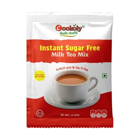 Cookoly Sugar Free Milk Tea Premix One Box Contain 10 Sachets 150g Assorted