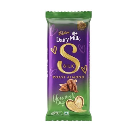 Cadbury Dairy Milk Silk Whole Nuts Roast Almond Chocolate 52g