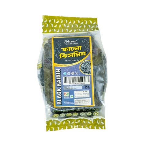 Green Harvest Black Raisin 100g