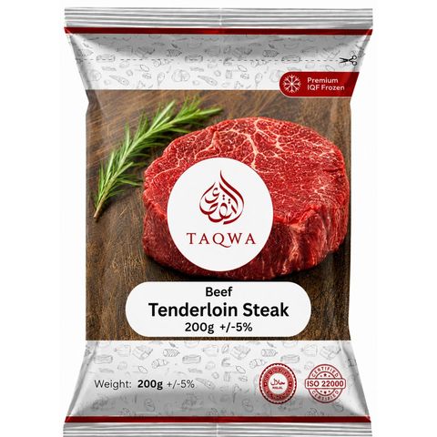 Taqwa Beef Tenderloin Steak 200g +/-5%