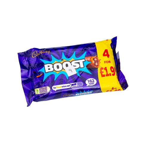 Cadbury Boost Chocolate 4x31.5g 126g 