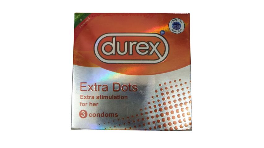 Durex Condom Extra Dots 3 Pieces