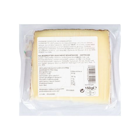 Vega Mancha Manchego Sheep Cheese 2-3 Months Aged 150g