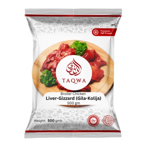 Taqwa Broiler Chicken Liver Gizzard Gila Kolija 500g