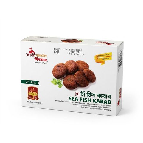 Kazi Farms Kitchen Sea Fish Kabab 10-12 Pieces 250g