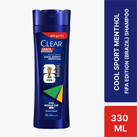 Clear Men Shampoo Cool Sport Menthol Anti Dandruff 10x Deep Cleanser 330ml
