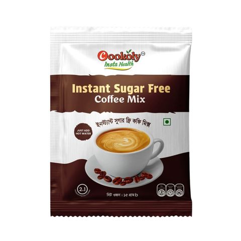 Cookoly Sugar Free Coffee Premix One Box Contain 10 Sachets 150g