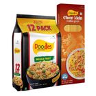 Buy 12 Pieces Doodles Instant Noodles Masala Twist & Get Free Doodles Chow Mein 300g 