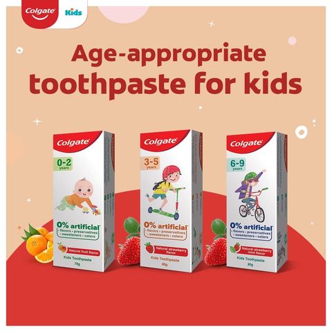 Colgate KidsToothpaste NSmnt flvr80g6-9Y