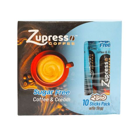 Zupresso Coffe & Cream Suger Free Box 10 Pieces 140g