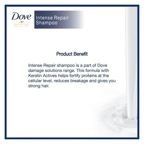 Buy Dove Shampoo Intense Repair 330ml & Get Free Clear Men Shampoo 79ml