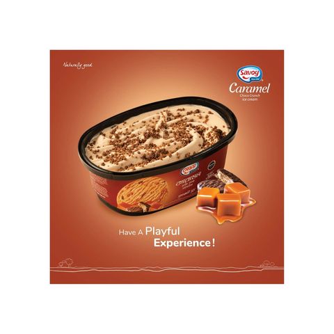 Savoy Caramel Choco Crunch Ice Cream  1L