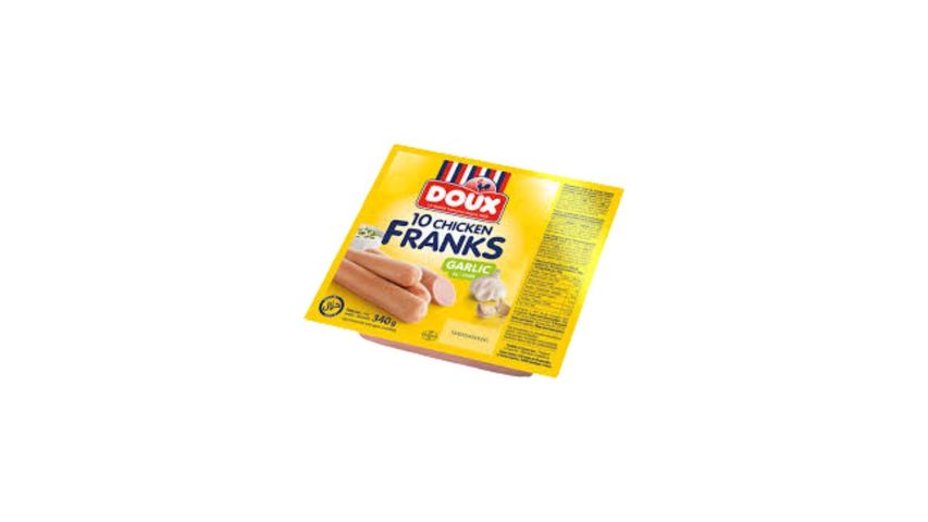 Doux Chicken Frank Sausage Garlic 340g