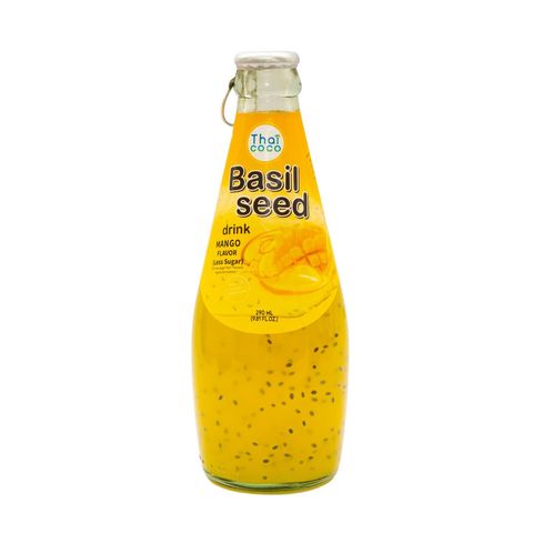 Thai Coco Basil  Seed Drink Mango Flavor Less Sugar 290ml