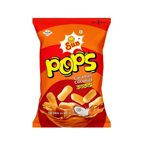 Sun Pops Caramel Coconut Crackers 25g
