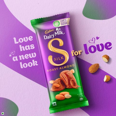 Cadbury Dairy Milk Silk Roast Almond Chocolate Bar 134g