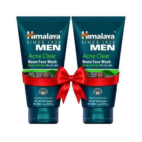 (Buy 1 & Get 1 Free) Himalaya Men Acne Clear Neem Face Wash 100ml