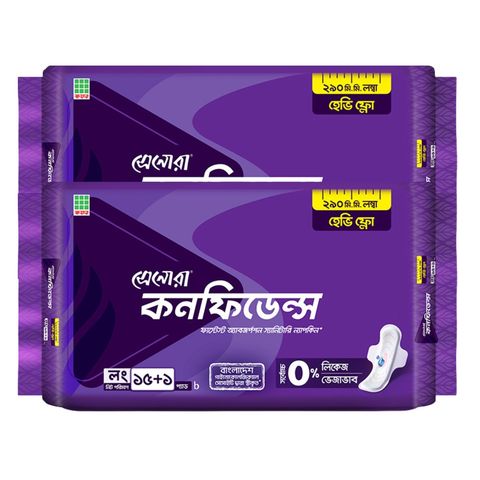 (Buy 1 & Get 4 Pads Free) Senora Confidence Heavy Flow 290mm 16 Pieces