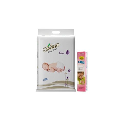 Neocare Baby Diaper S 3-6kg 50 Pieces & get 1 Digital thermometer Free