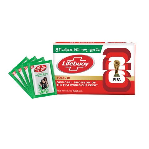Buy Lifebuoy Soap Bar Total 100g & Get Free Mini Shampoo 4 Pieces