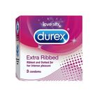 Durex Extra Ribbed Condoms 3 Pieces