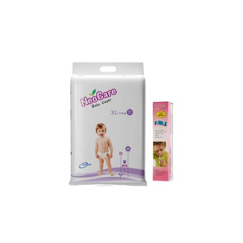 NeoCare Baby Diaper XL 11 - 25kg 50 Pieces & get 1 Digital thermometer Free