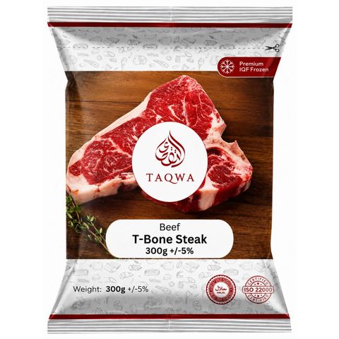 Taqwa Beef T Bone Steak 300g +/-5%