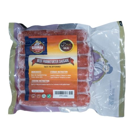 German Butcher Beef Frankfurter Sausage 300g