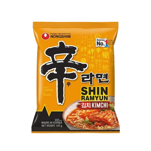 Nongshim Shin Kimchi Noodle Soup Single Pack 120g