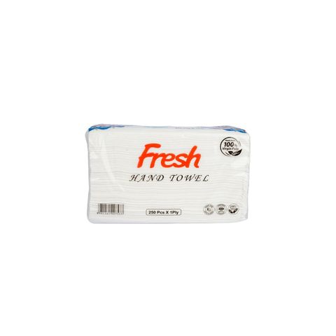 Fresh Hand Towel 1 Ply (Assorted) 250 Pieces